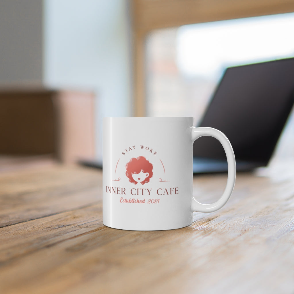 Inner City Cafe Mug Pink